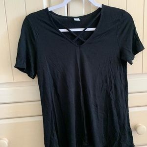 Old Navy Simple cute black short sleeve T-shirt